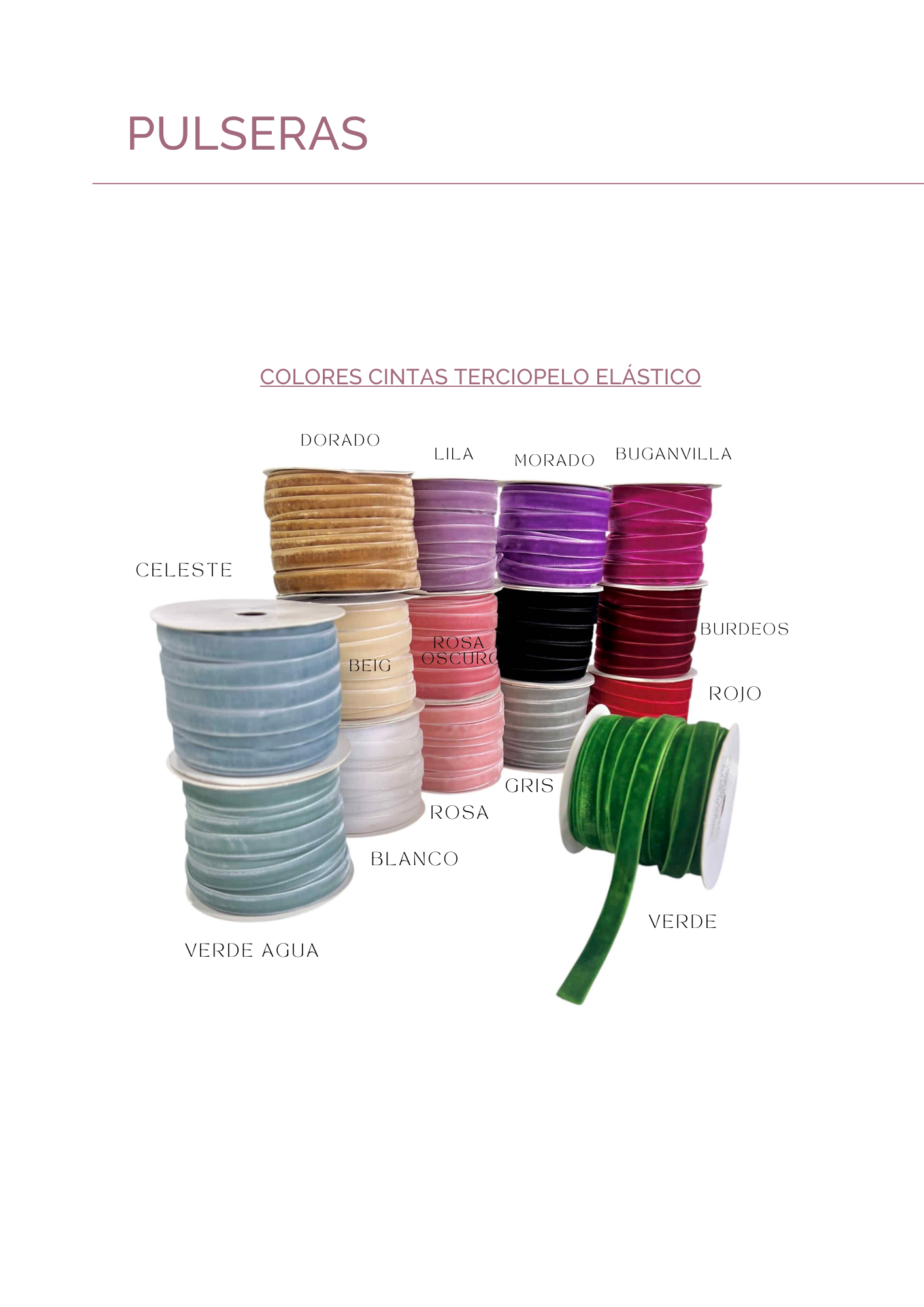 PULSERA TERCIOPELO - Dto. por cantidad -