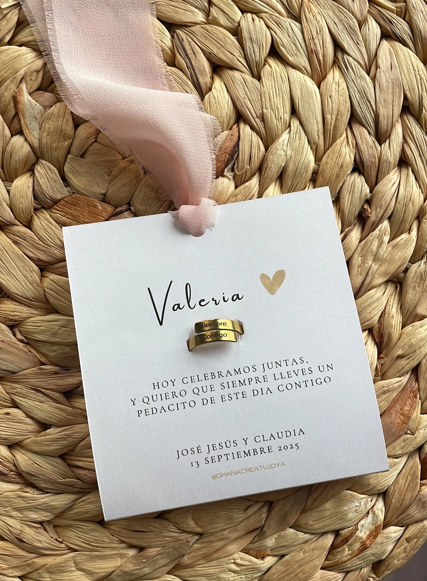 ANILLO "SIEMPRE CONTIGO" - Dto. por cantidad - OHANA Jewelry