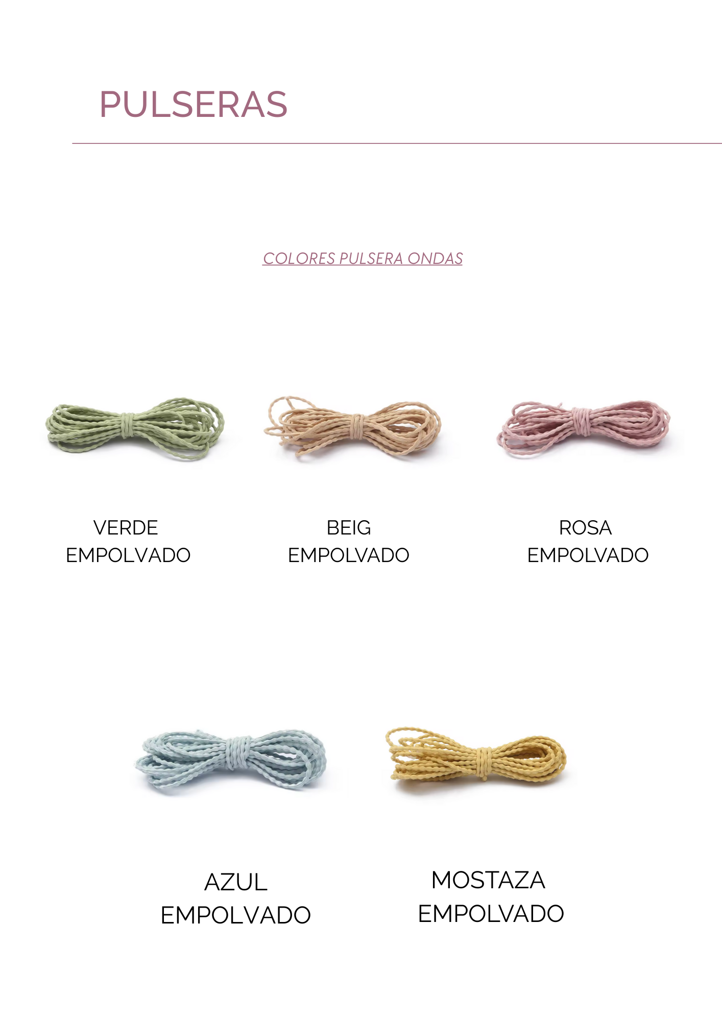 PULSERA ONDAS - Dto. por cantidad -