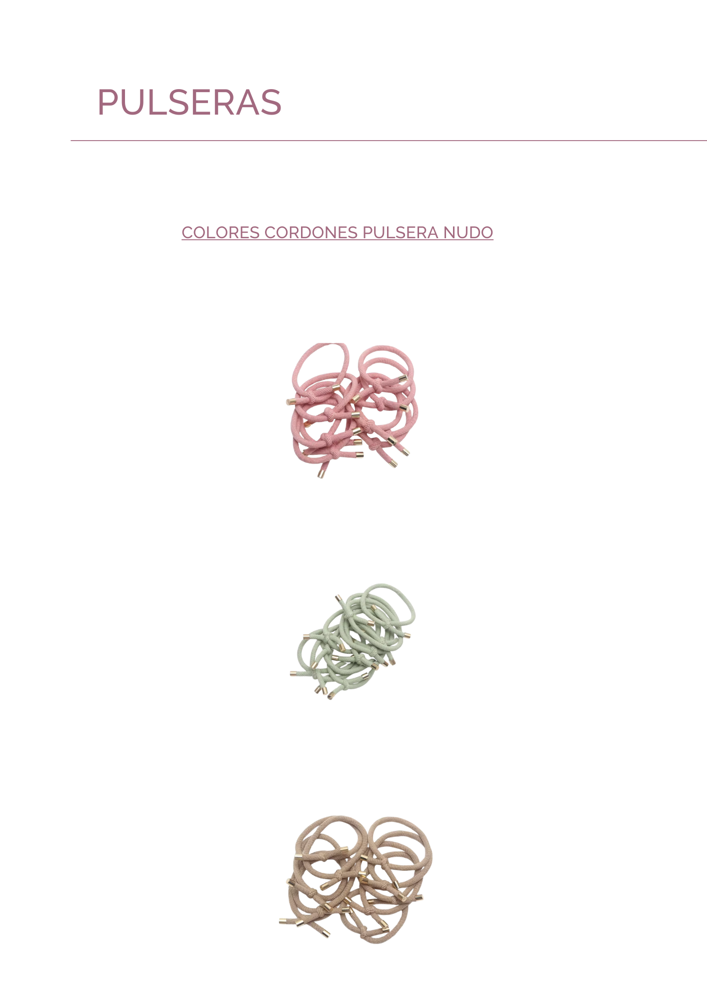 PULSERA NUDO - Dto. por cantidad -