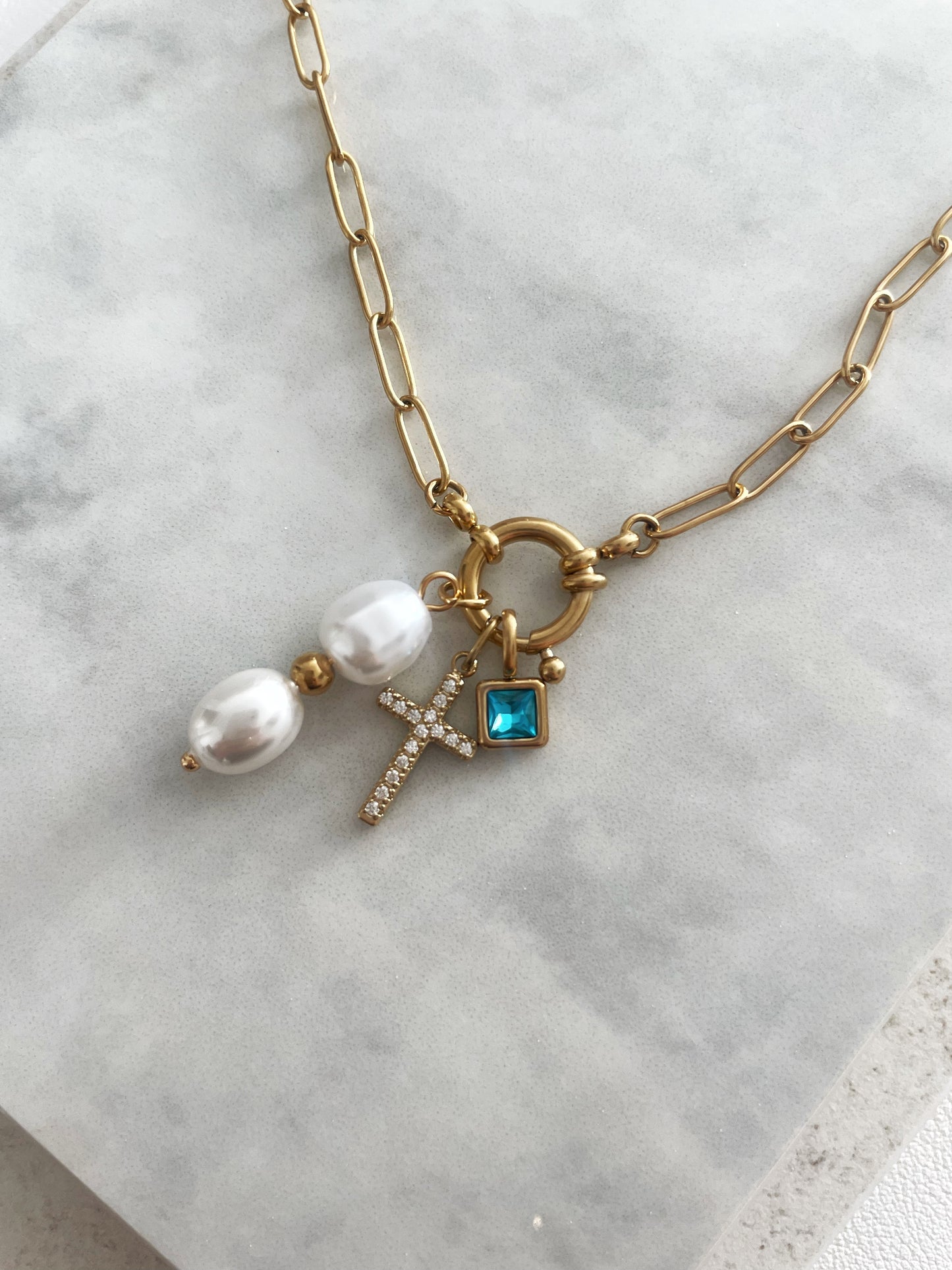 PULSERA ESLABONES PERSONALIZABLE (incluye 3 charms)