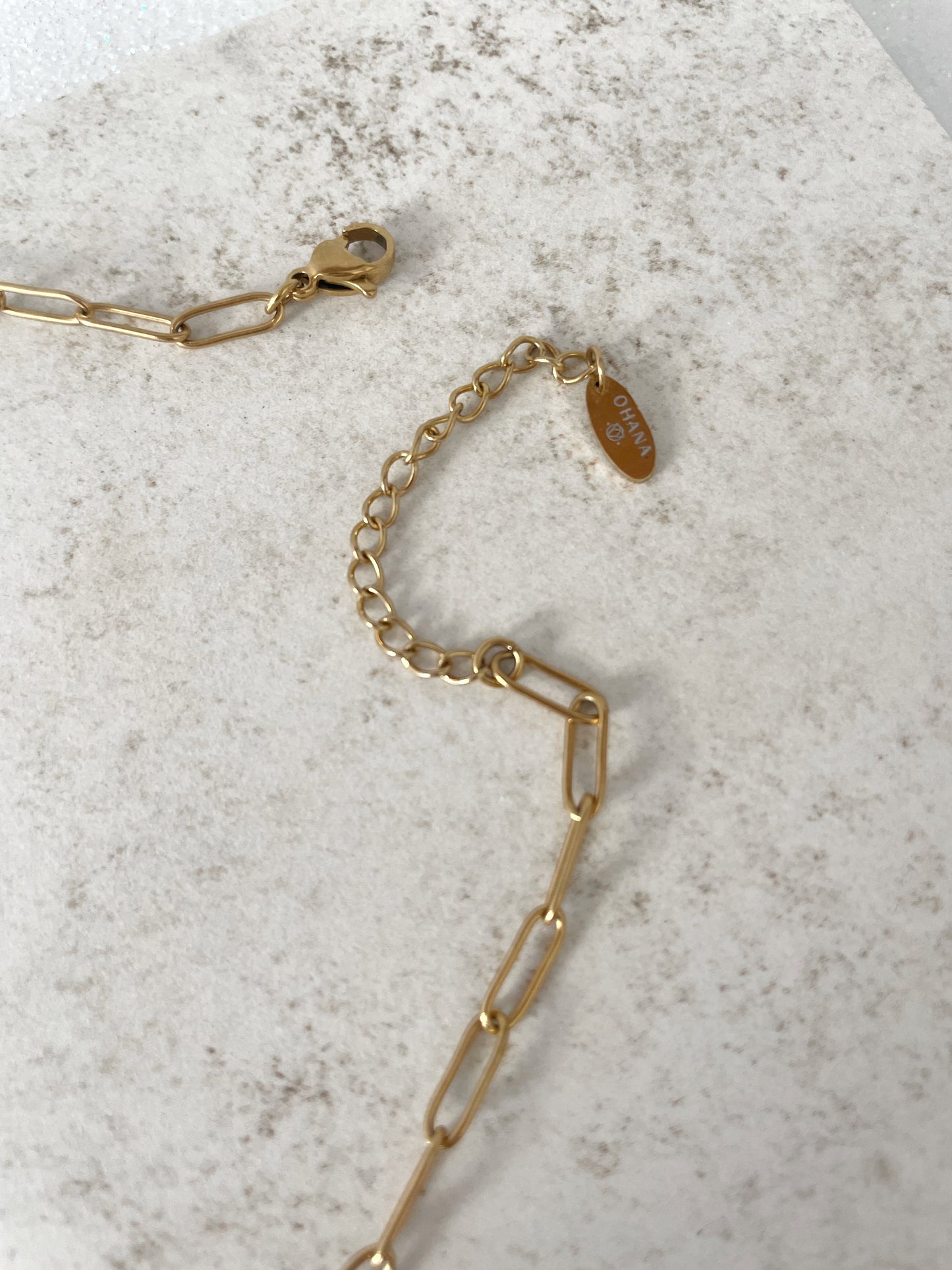 COLLAR ESLABONES MAR PERSONALIZABLE (incluye 3 charms)