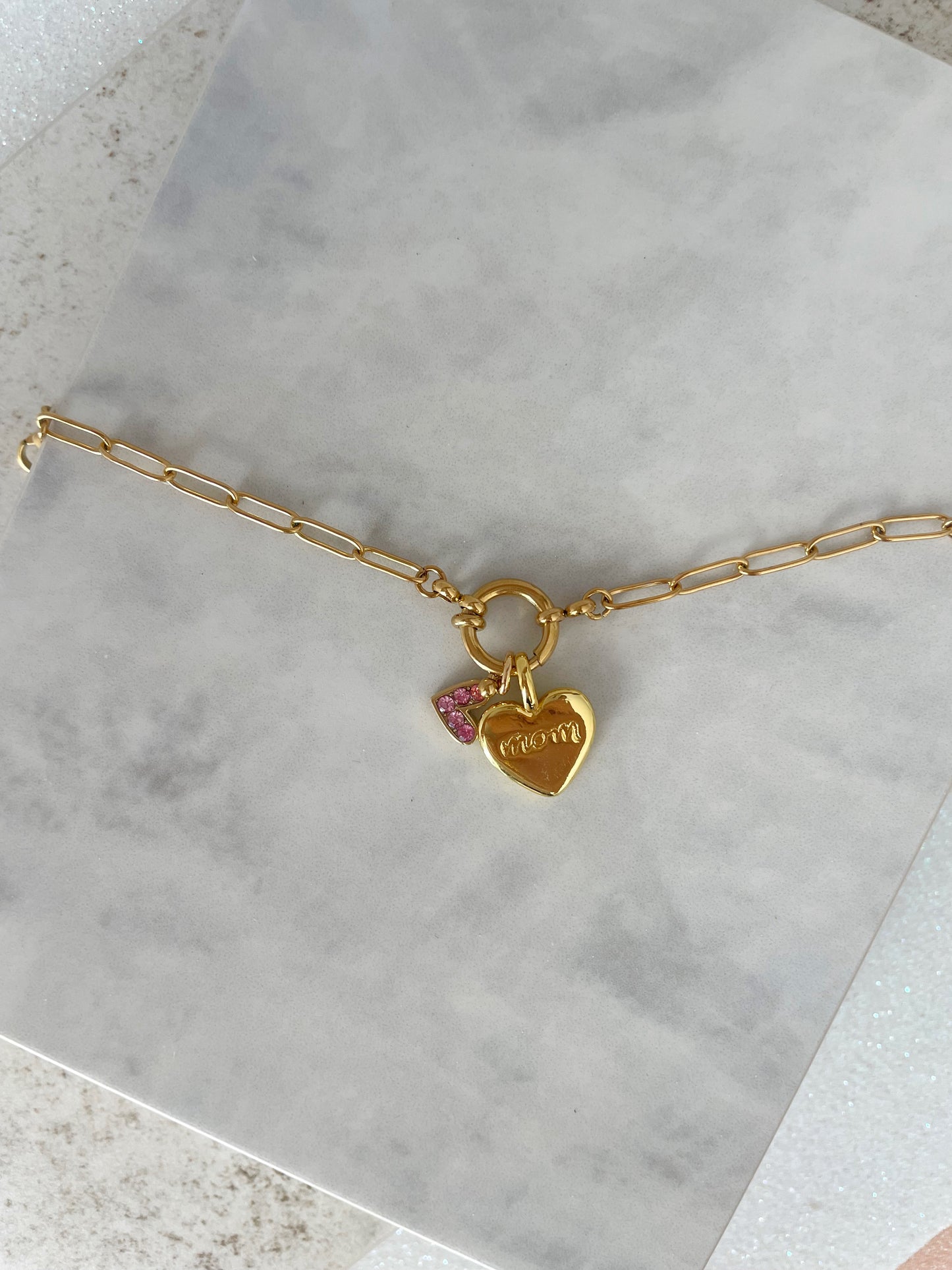 PULSERA ESLABONES MOM PERSONALIZABLE (incluye 3 charms)