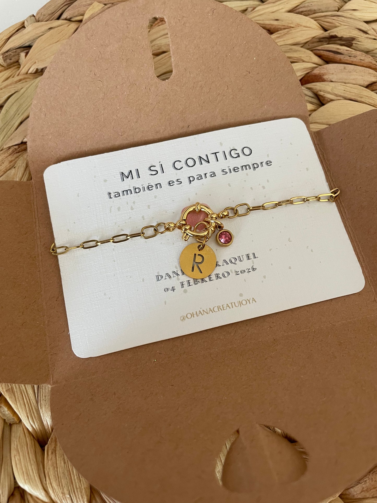 PULSERA INICIAL CON CIRCONITA CIERRE MARINERO - Dto. por cantidad -