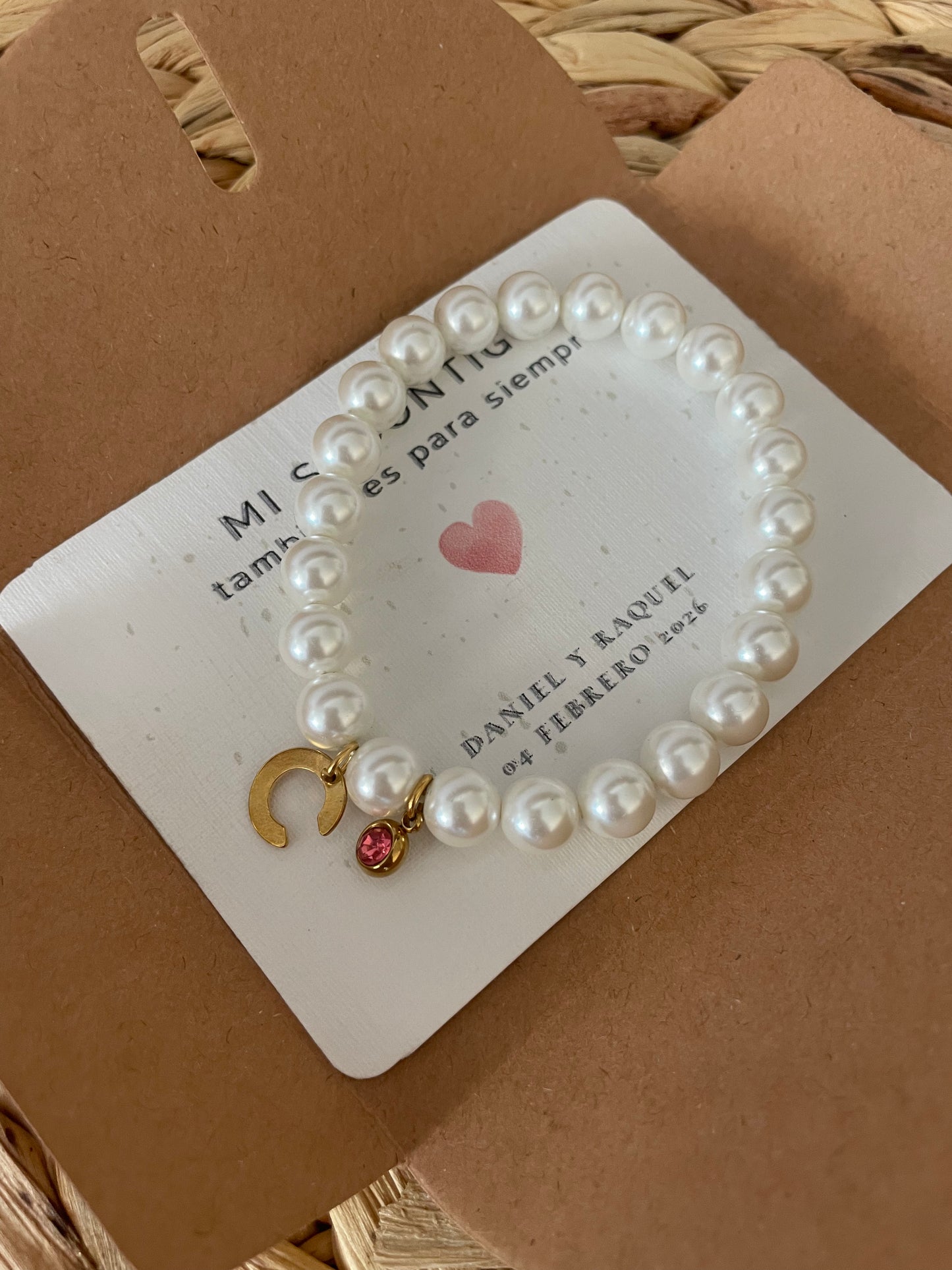 PULSERA AMOR PERLAS - Dto. por cantidad