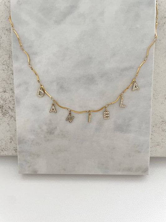 Collar nombre personalizable joyería personalizada