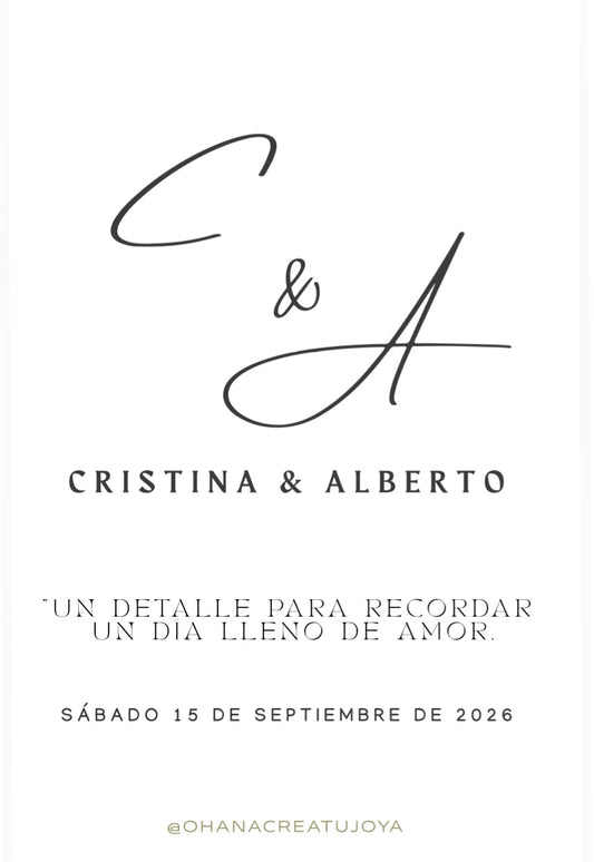 TARJETA INICIALES MINIMALISTAS