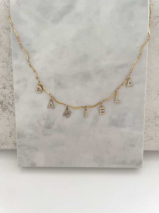 Collar nombre personalizable joyería personalizada