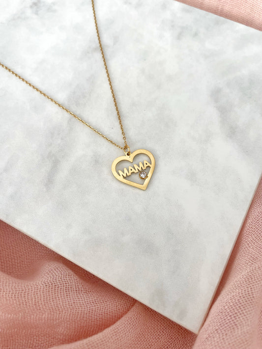 COLLAR CORAZON DE MAMÁ