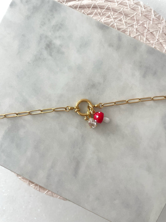 PULSERA ESLABONES PERSONALIZABLE (incluye 3 charms)