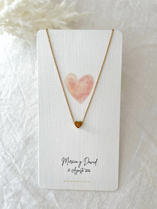 GARGANTILLA CORAZON INCIAL MINI CIRCONITA