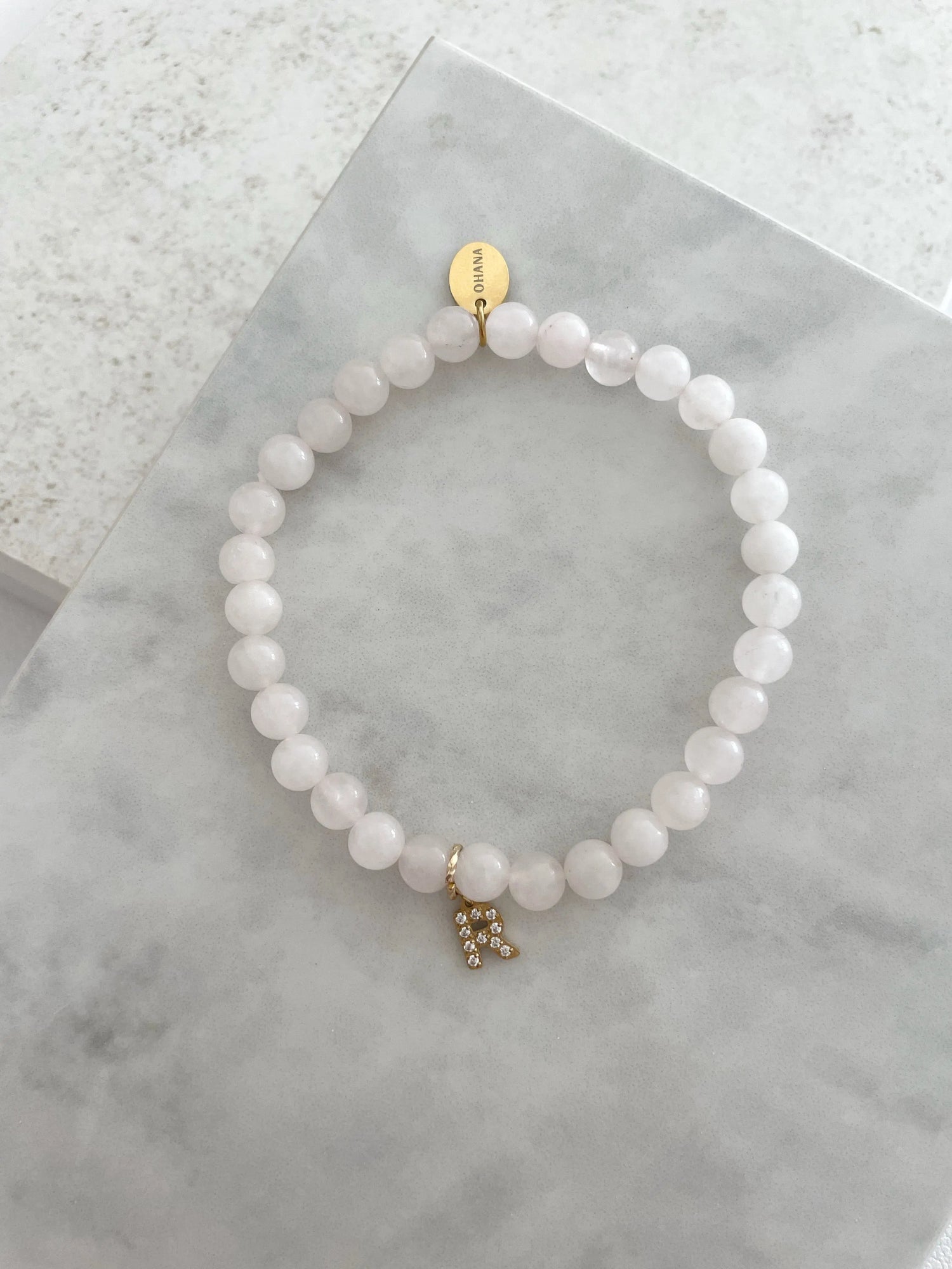 Pulsera cuarzo morganite calcita joyería personalizable