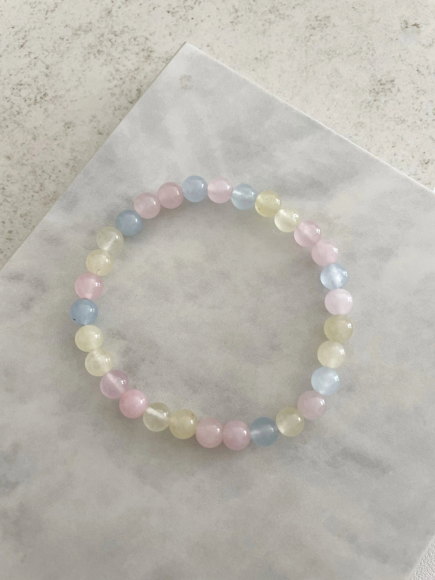 Pulsera personalizable cuarzo morganite regalo perfecto